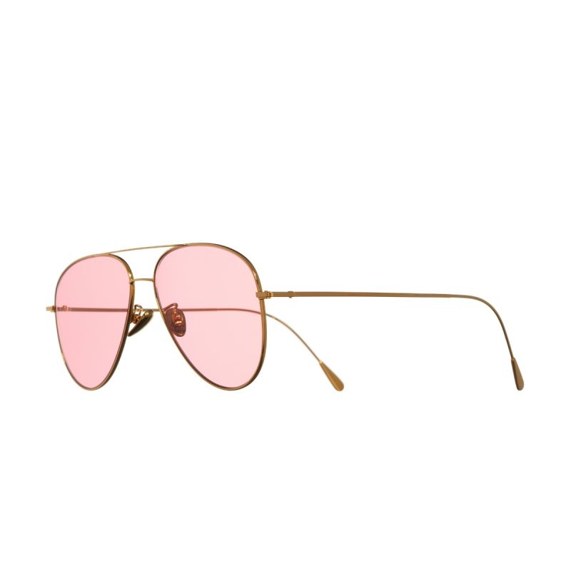 1266 Gold Plated Aviator Sunglasses