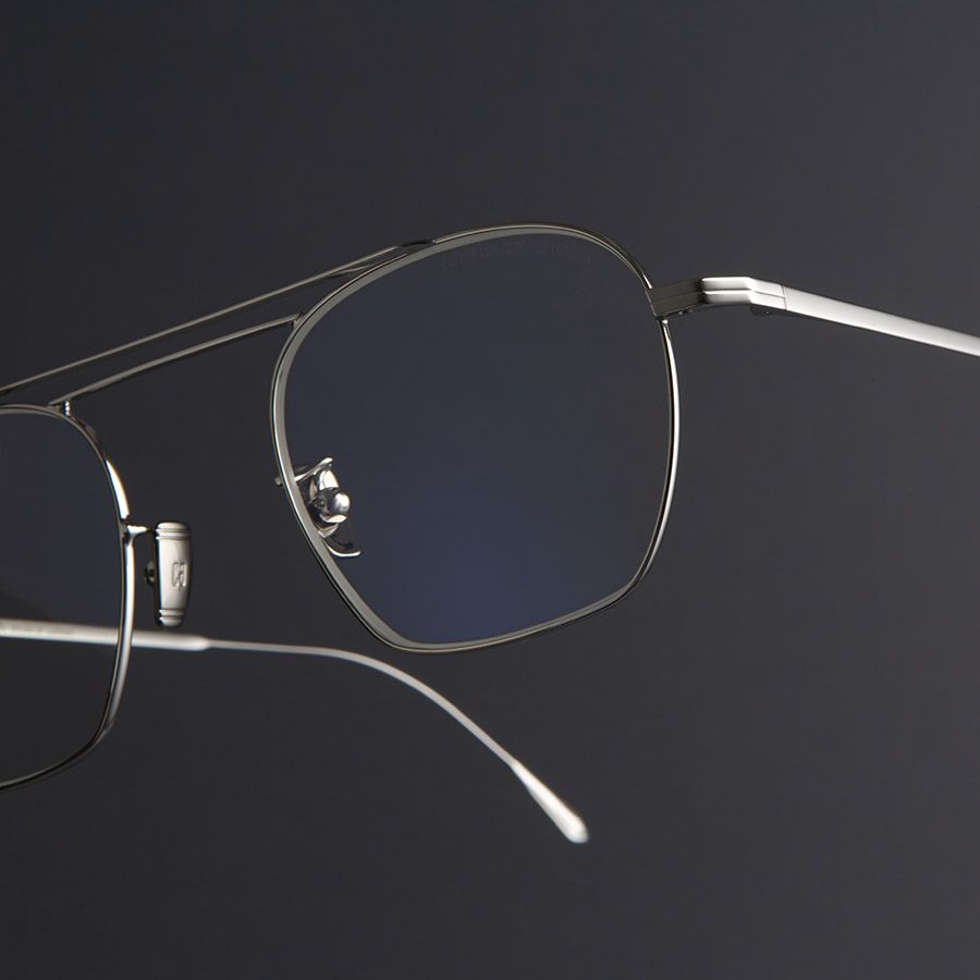 0004 Aviator Optical Glasses-18K Rhodium