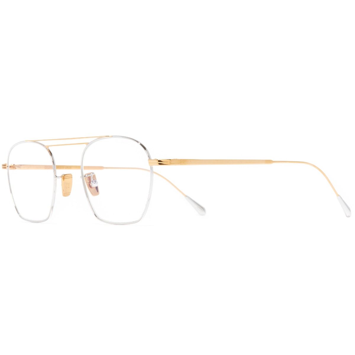 0004 Aviator Optical Glasses-24K Yellow Gold + 18K Rhodium 