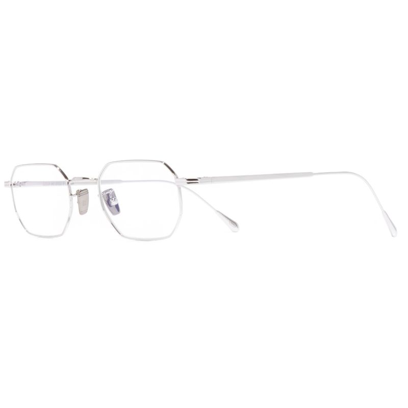 0005 Round Optical Glasses-18K White Gold Rhodium