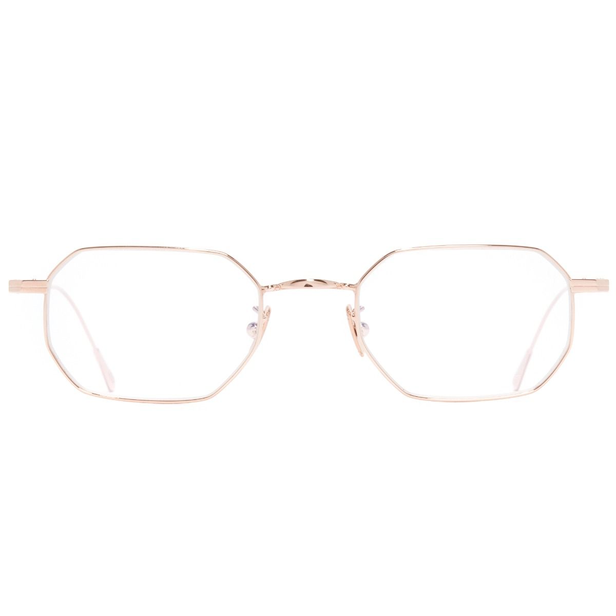 0005 Round Optical Glasses-18K Rose Gold