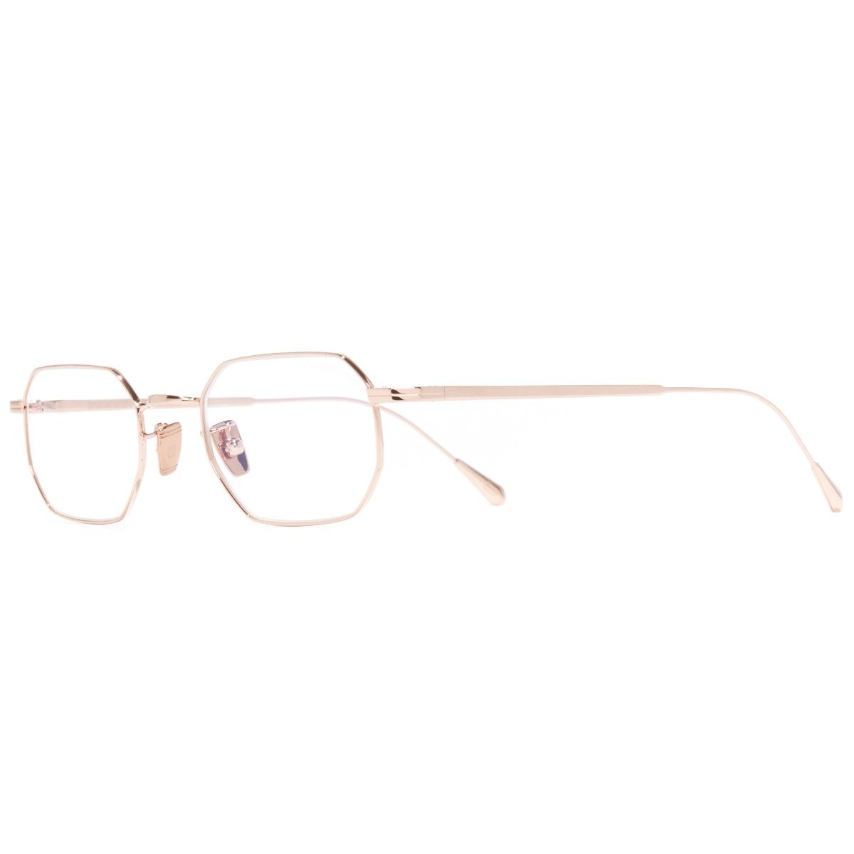 0005 Round Optical Glasses-18K Rose Gold