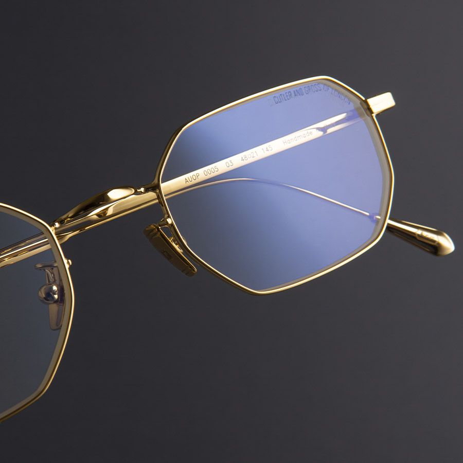 0005 Round Optical Glasses-18K Gold