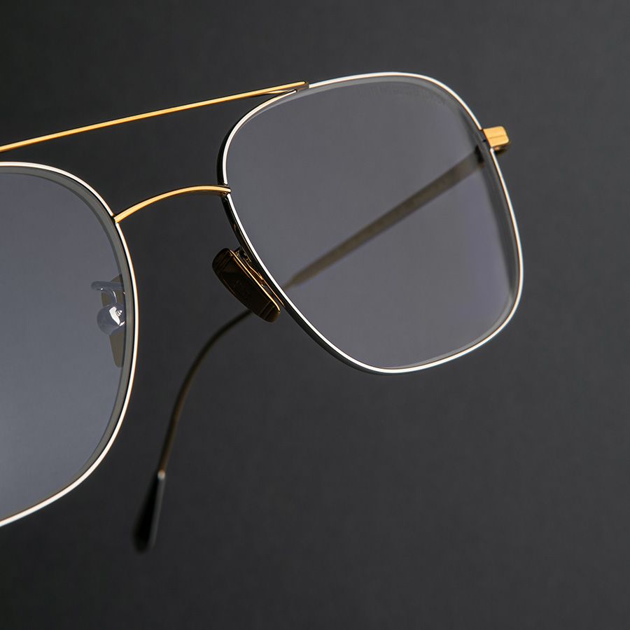 0003 Aviator Optical Glasses-24K Yellow Gold + 18K Rhodium