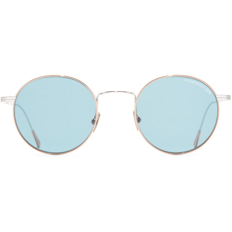 0001 Round Sunglasses-18K Rose Gold + 18K Rhodium