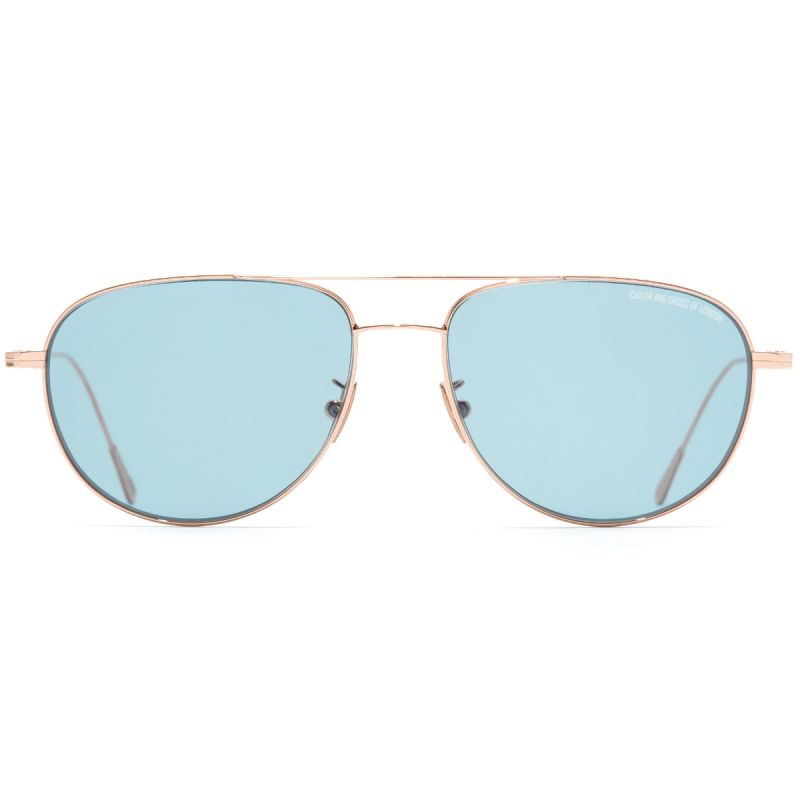 0002 Aviator Sunglasses-18K Rose Gold