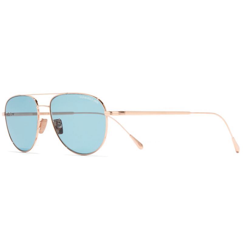 0002 Aviator Sunglasses-18K Rose Gold