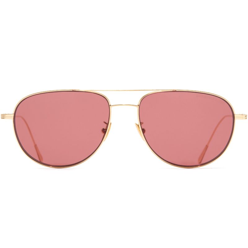 0002 Aviator Sunglasses-18K Gold