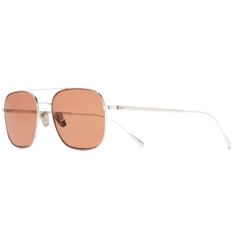 0003 Aviator Sunglasses-18K White Gold Rhodium