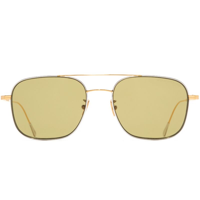 0003 Aviator Sunglasses-24K Yellow Gold + 18K Rhodium