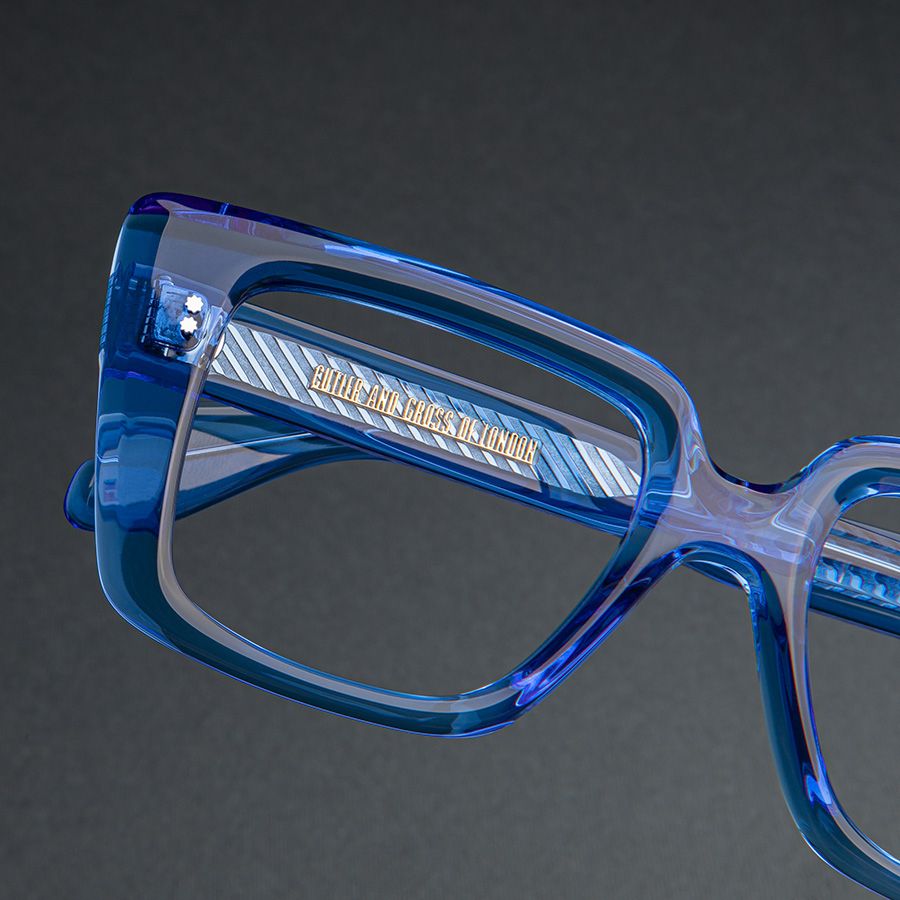 1401 Colour Studio Cat Eye Optical Glasses-Blue Crystal