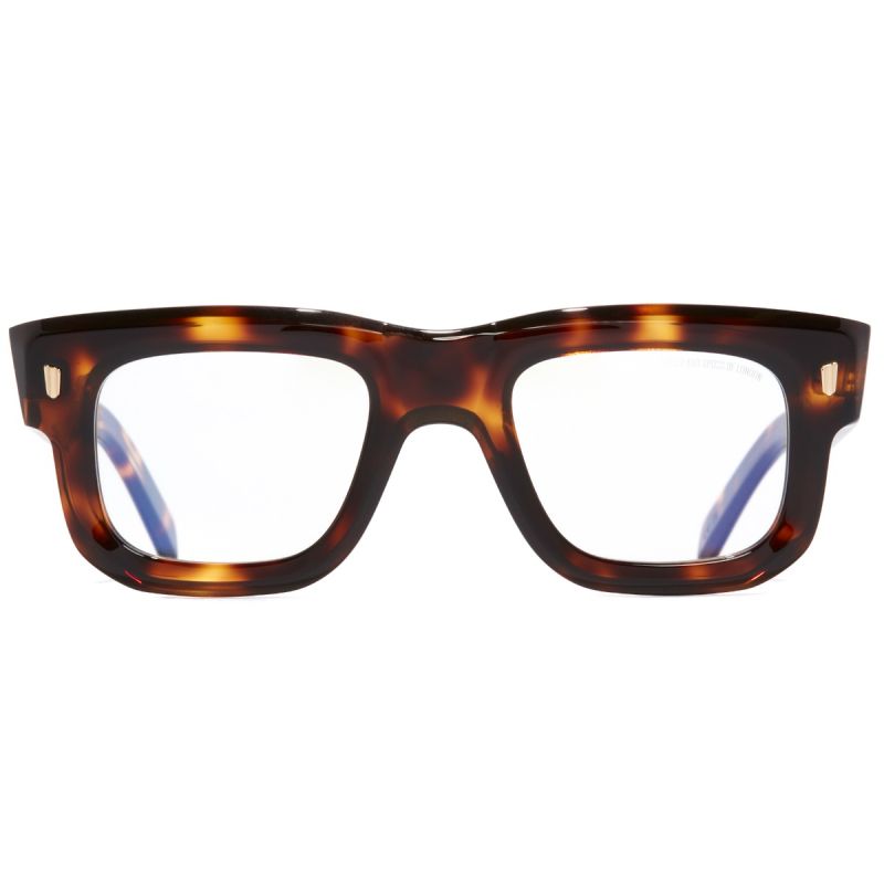 1402 Square Optical Glasses-Brown Havana