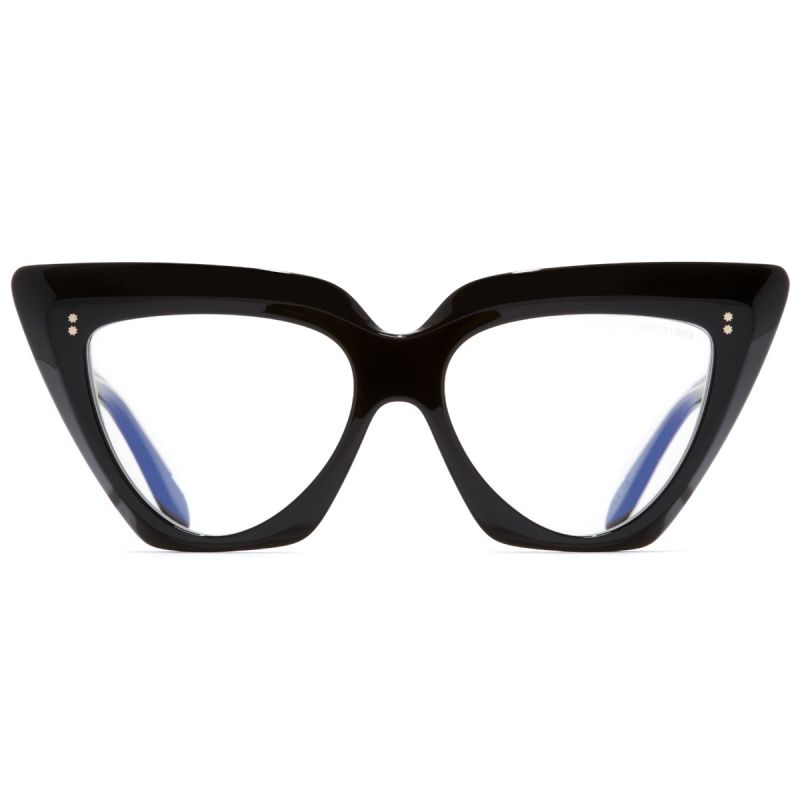 1407 Cat Eye Optical Glasses-Black on Crystal