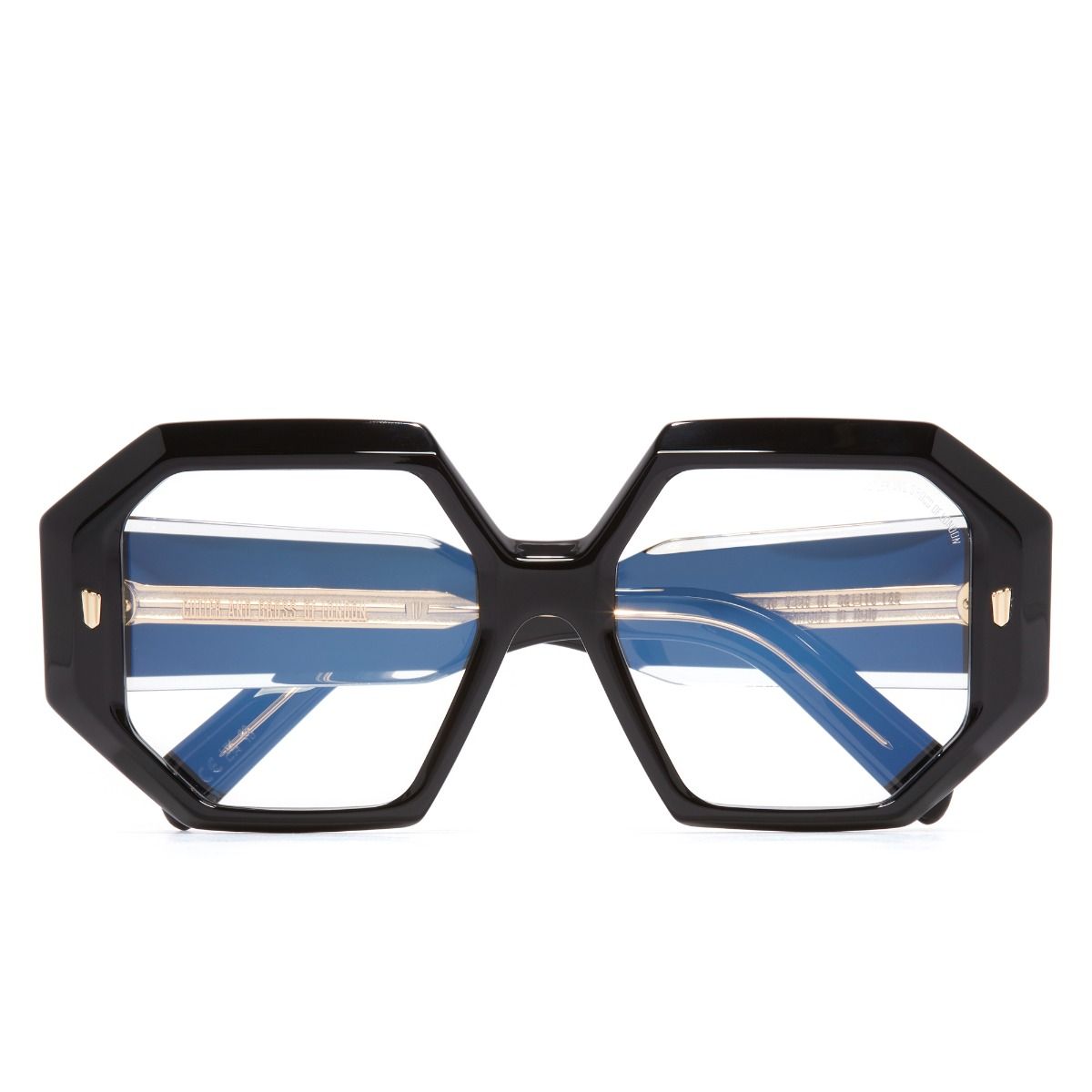 9324 Square Optical Glasses-Black on Crystal