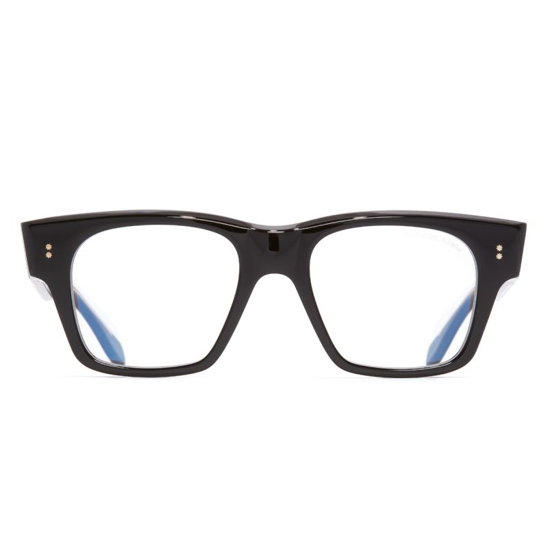 9690 Square Optical Glasses-Black on Crystal