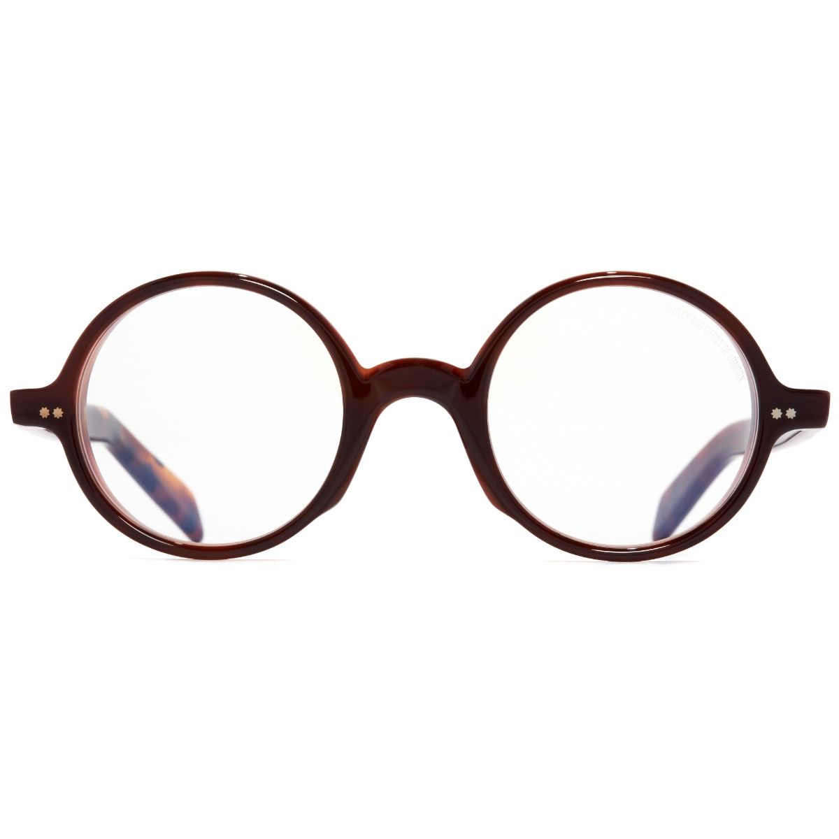 GR01 Round Optical Glasses-Multi Havana Burgundy