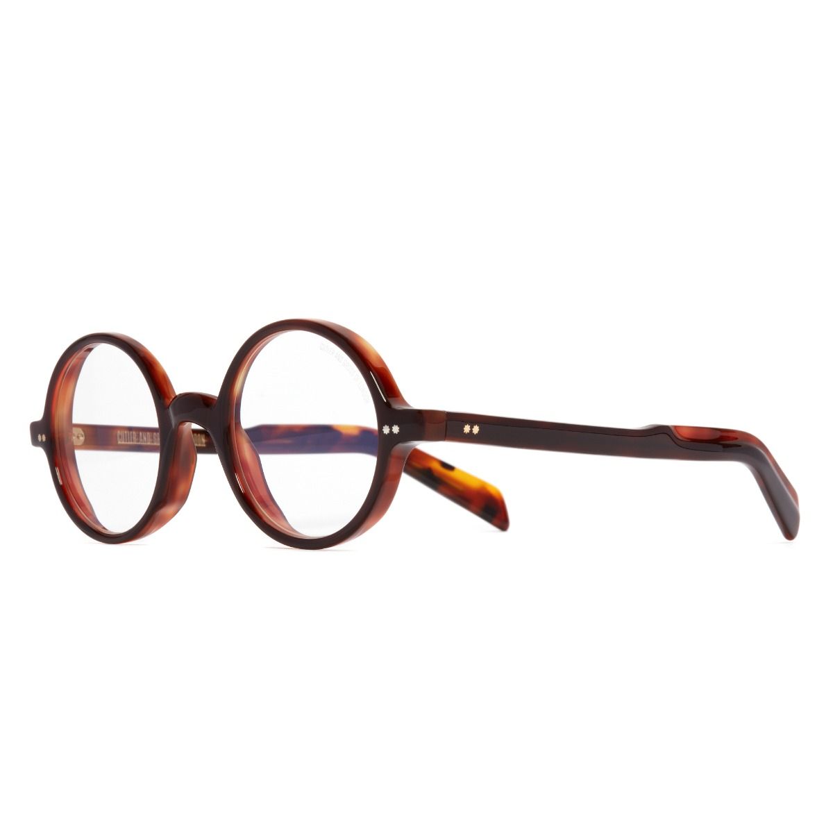 GR01 Round Optical Glasses-Multi Havana Burgundy