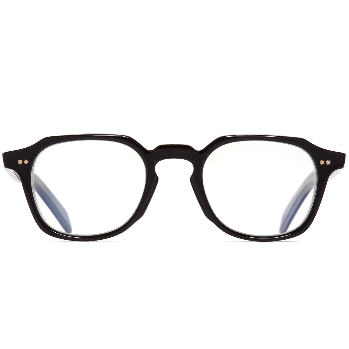 GR03 Square Optical Glasses-Black on Horn