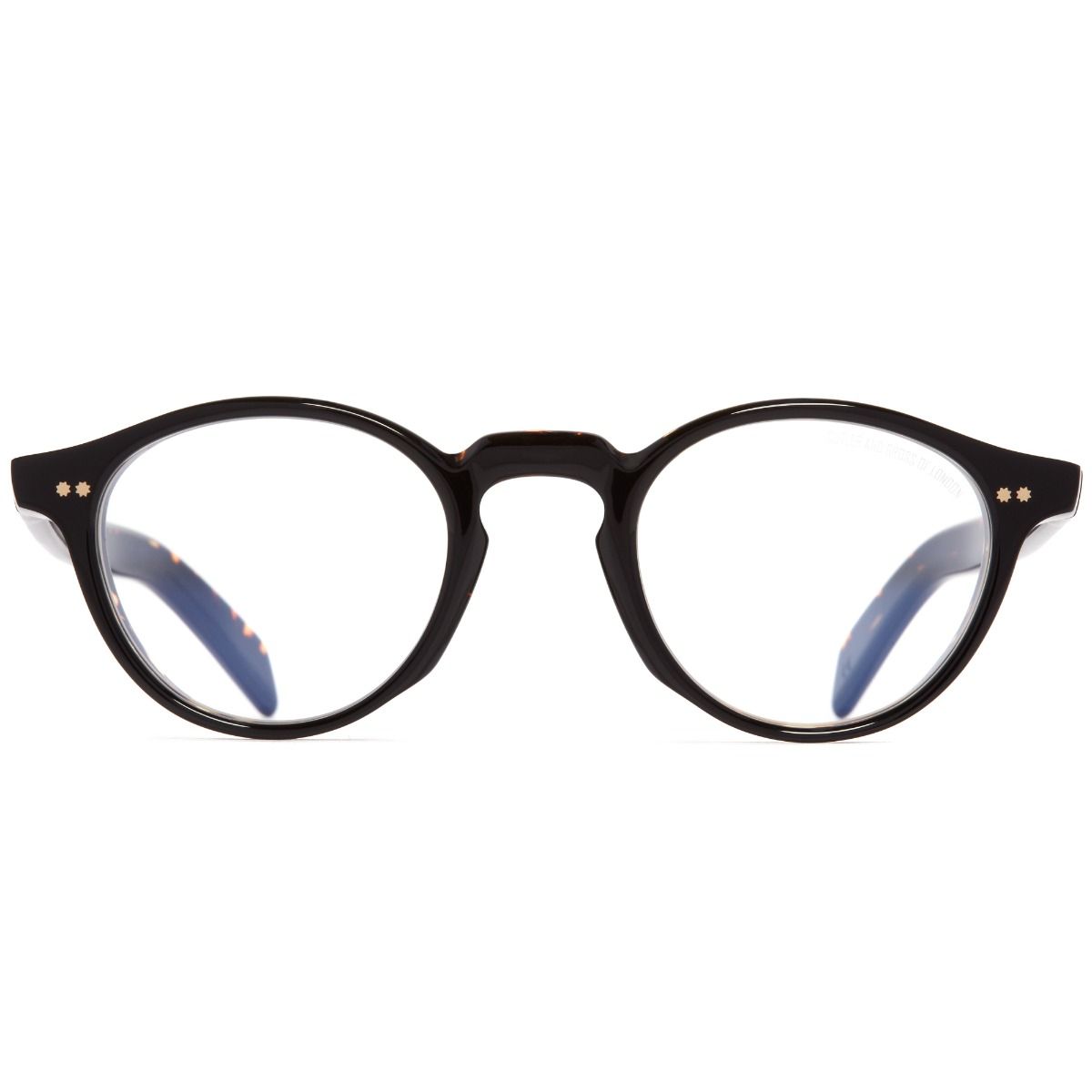 GR04 Round Optical Glasses-Black on Havana