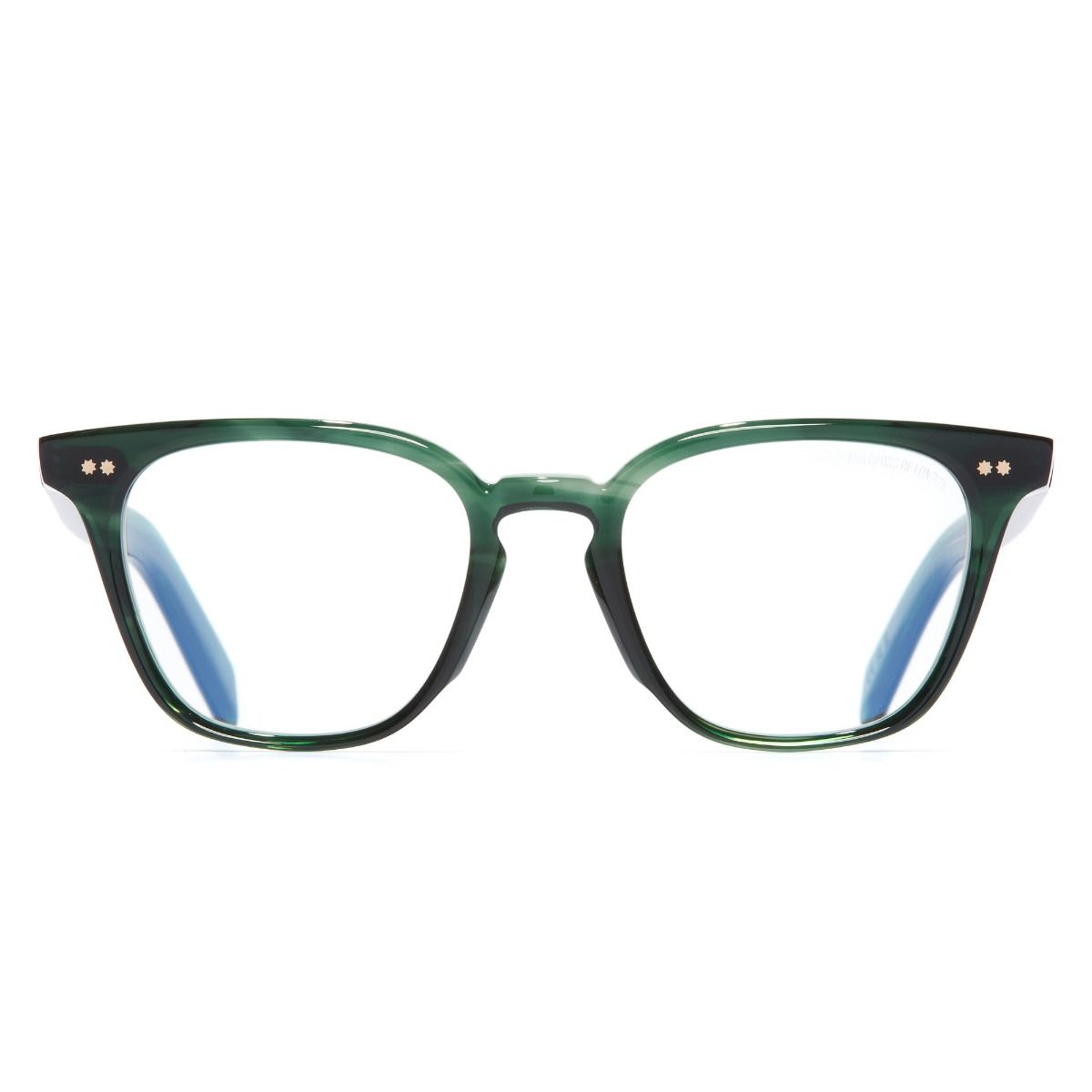 GR05 Cat Eye Optical Glasses-Striped Dark Green