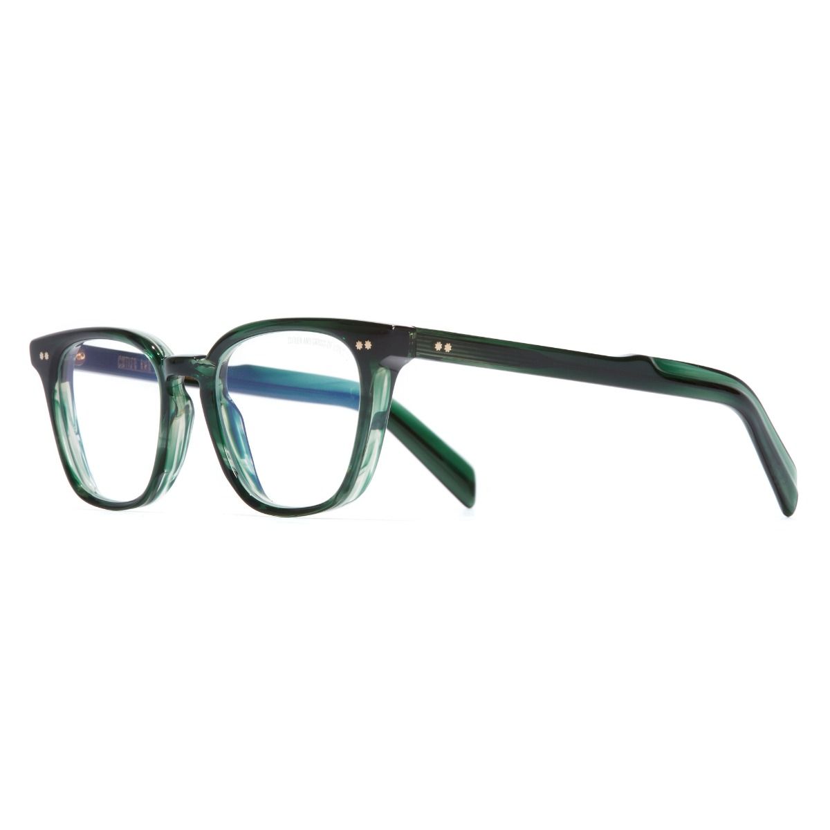 GR05 Cat Eye Optical Glasses-Striped Dark Green