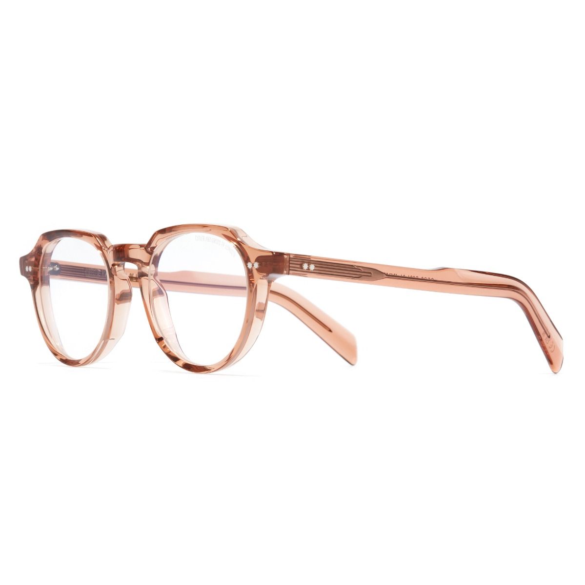 GR06 Round Optical Glasses-Crystal Peach