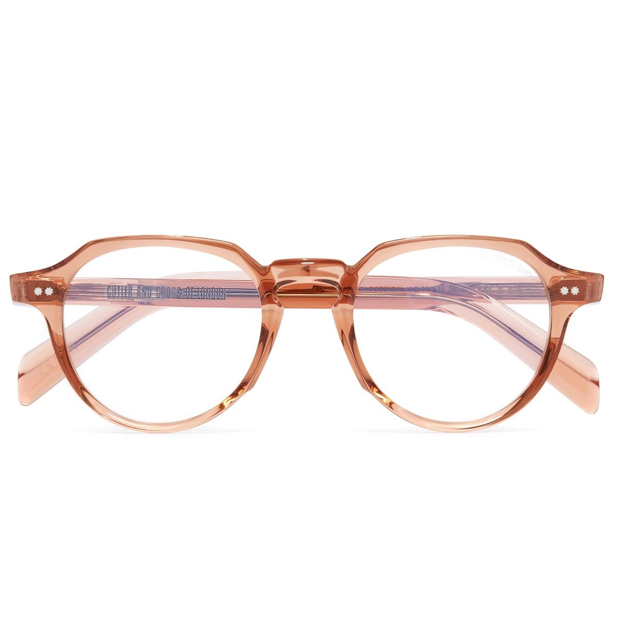 GR06 Round Optical Glasses-Crystal Peach