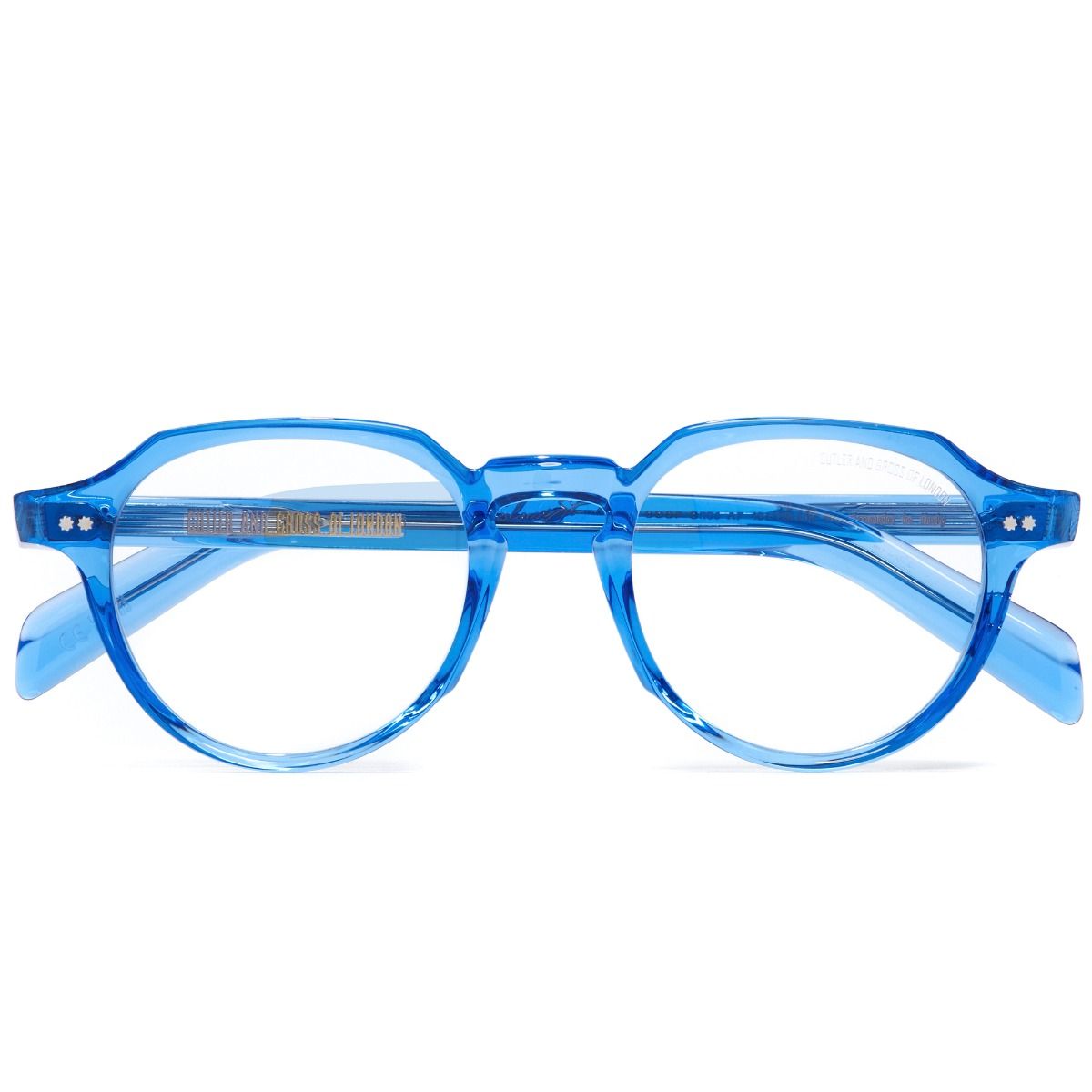 GR06 Colour Studio Round Optical Glasses-Blue Crystal