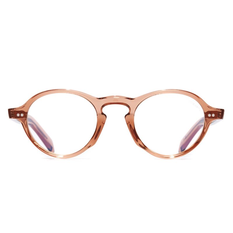 GR08 Round Optical Glasses-Crystal Peach