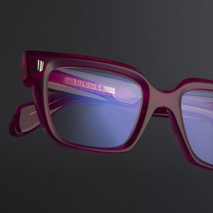 9347 Colour Studio Square Optical Glasses-Opal Fuchsia