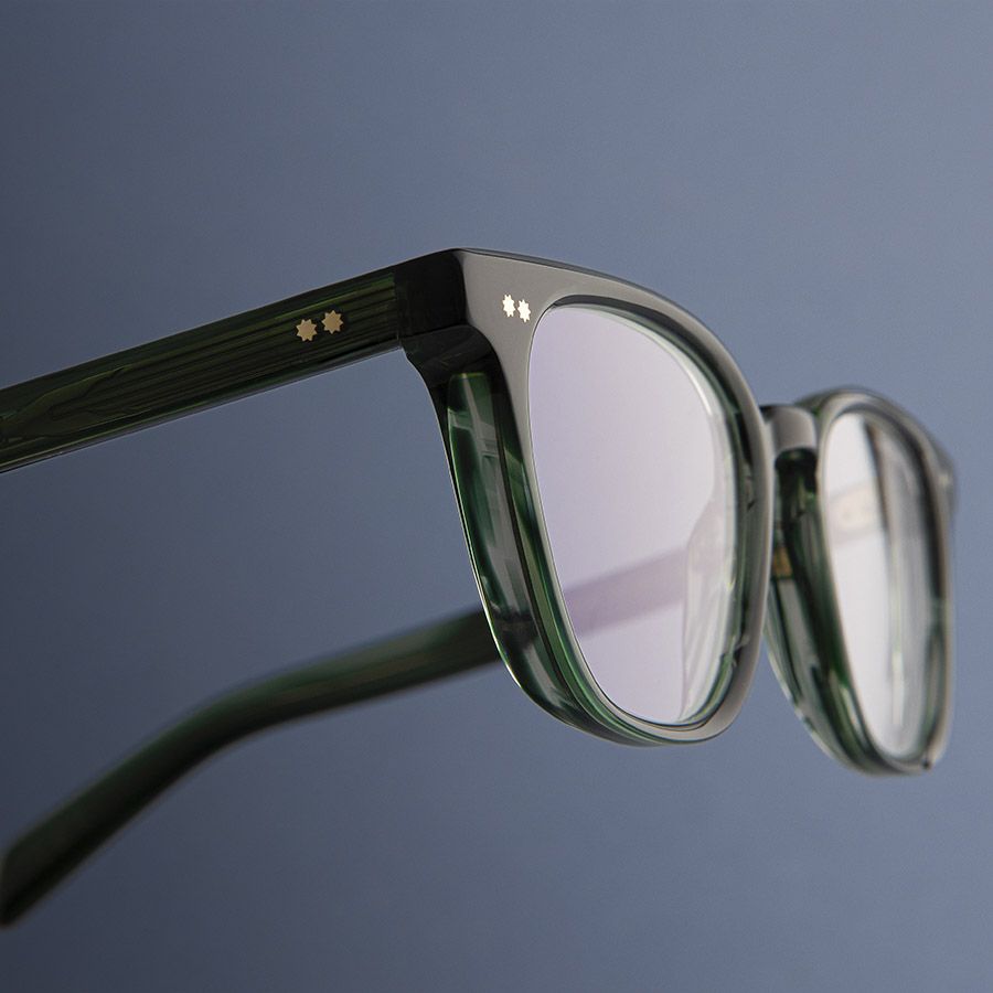 GR05 Cat Eye Optical Glasses-Striped Dark Green