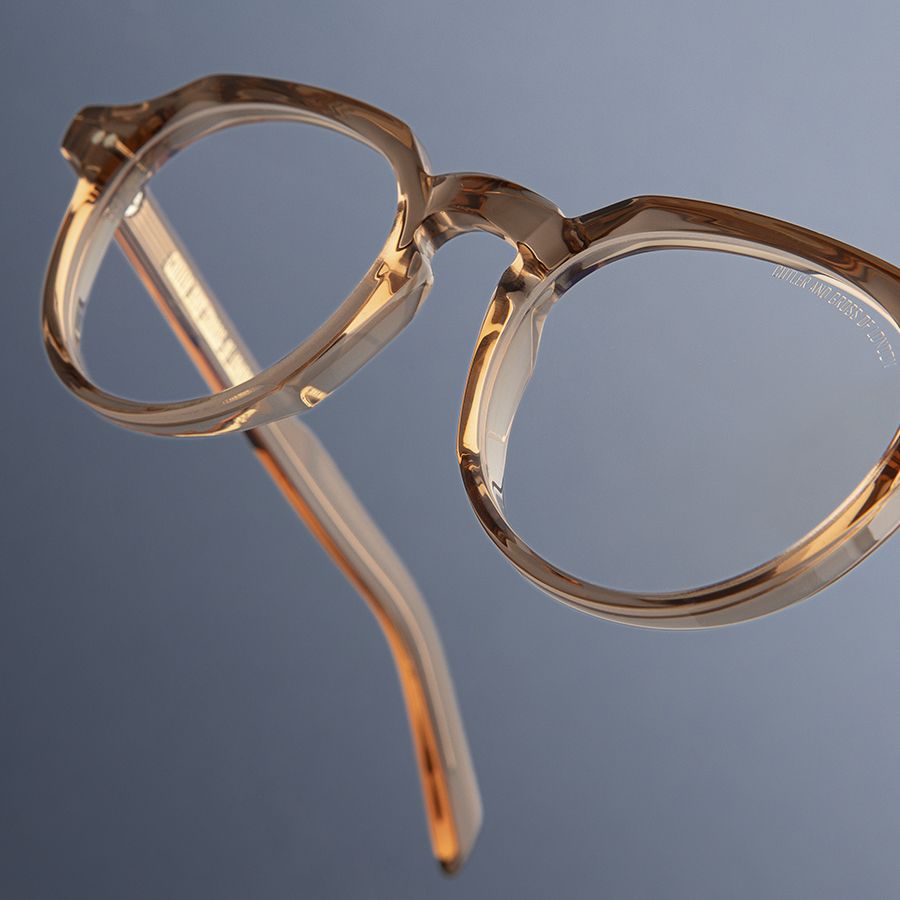 GR06 Round Optical Glasses-Crystal Peach