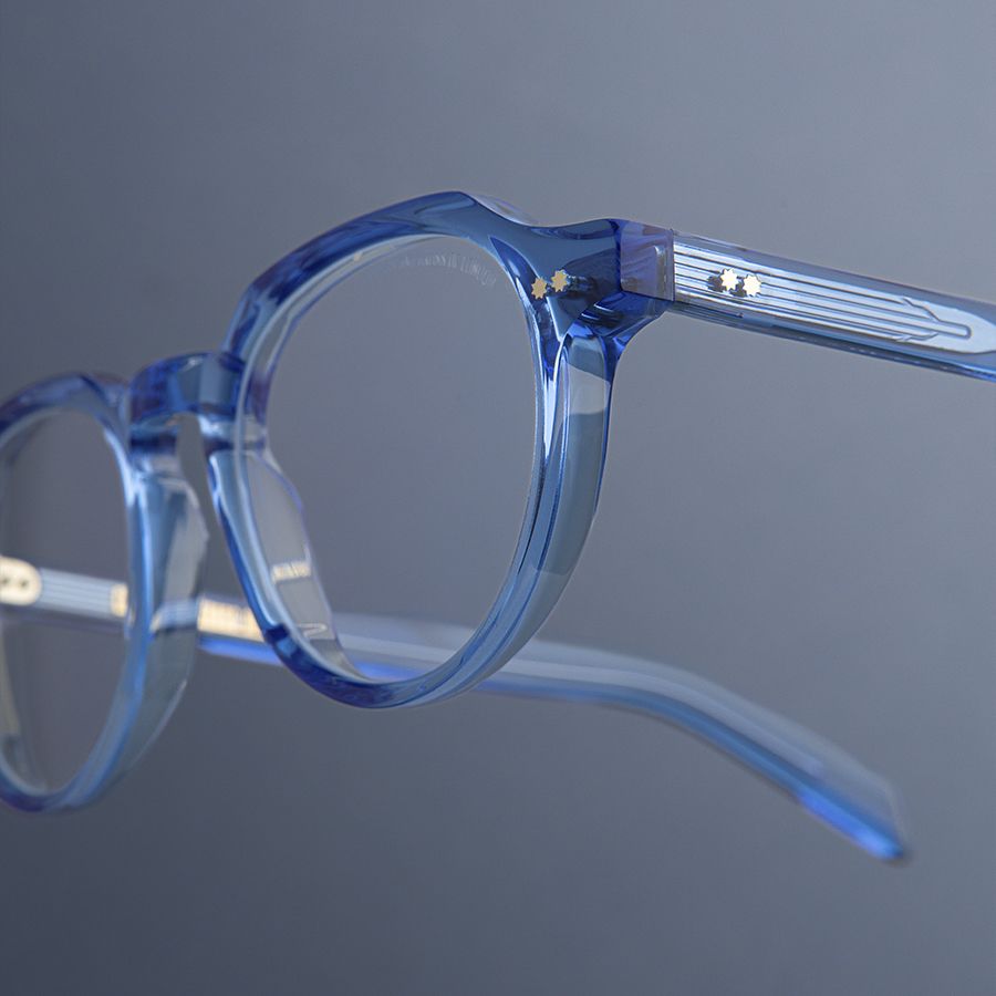 GR06 Colour Studio Round Optical Glasses-Blue Crystal