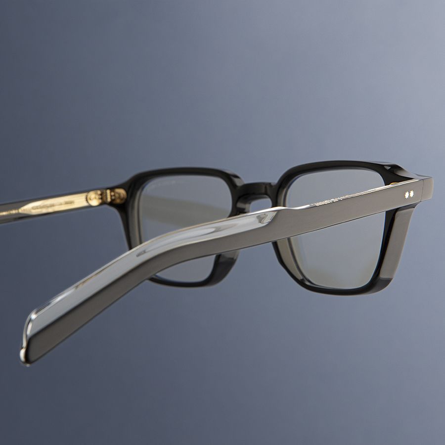 GR07 Square Glasses-Black