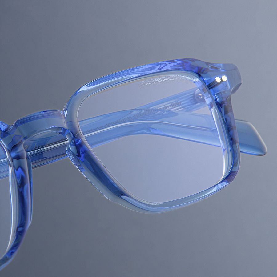 GR07 Colour Studio Square Optical Glasses-Blue Crystal