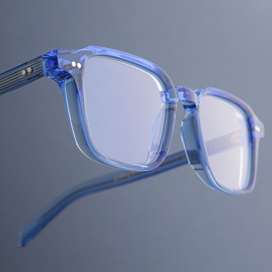 GR07 Colour Studio Square Optical Glasses-Blue Crystal