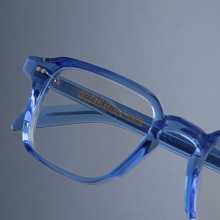 GR07 Colour Studio Square Optical Glasses-Blue Crystal