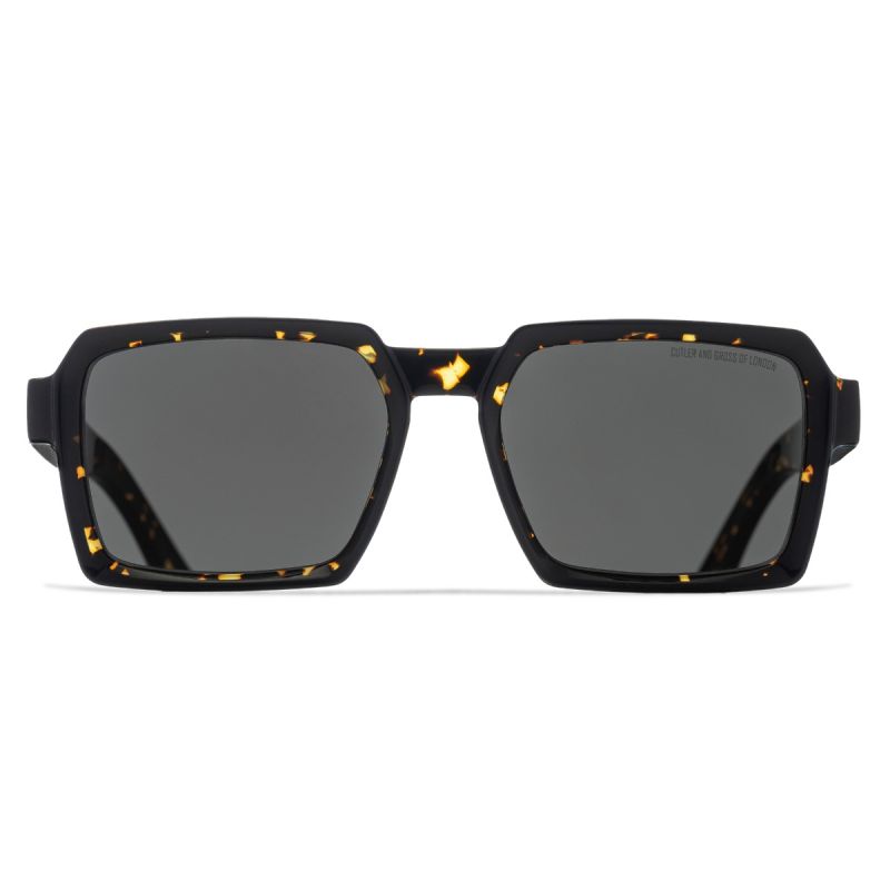 1385 Square Sunglasses-Black on Havana