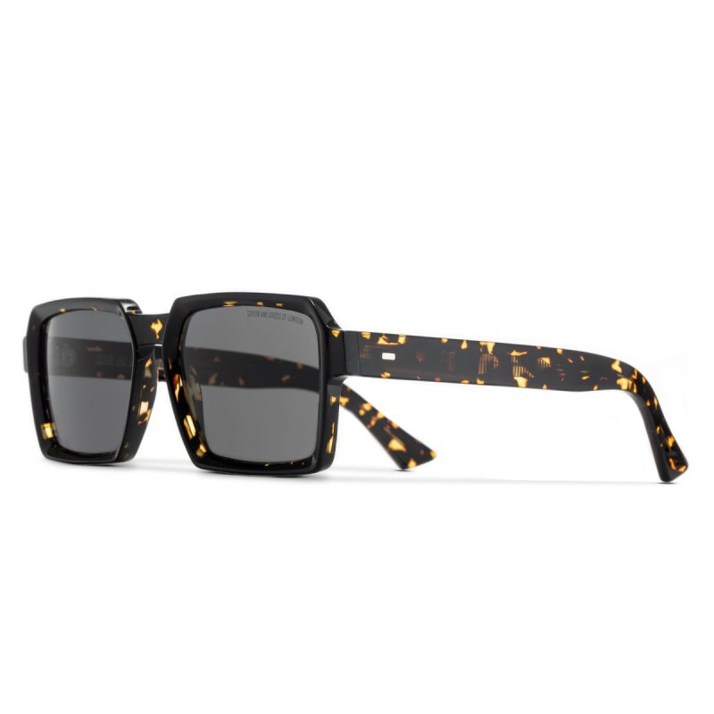 1385 Square Sunglasses-Black on Havana