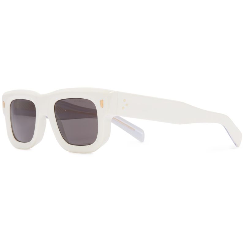 1402 Square Sunglasses-White Ivory