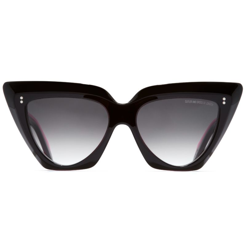 1407 Cat Eye Sunglasses-Black on Pink