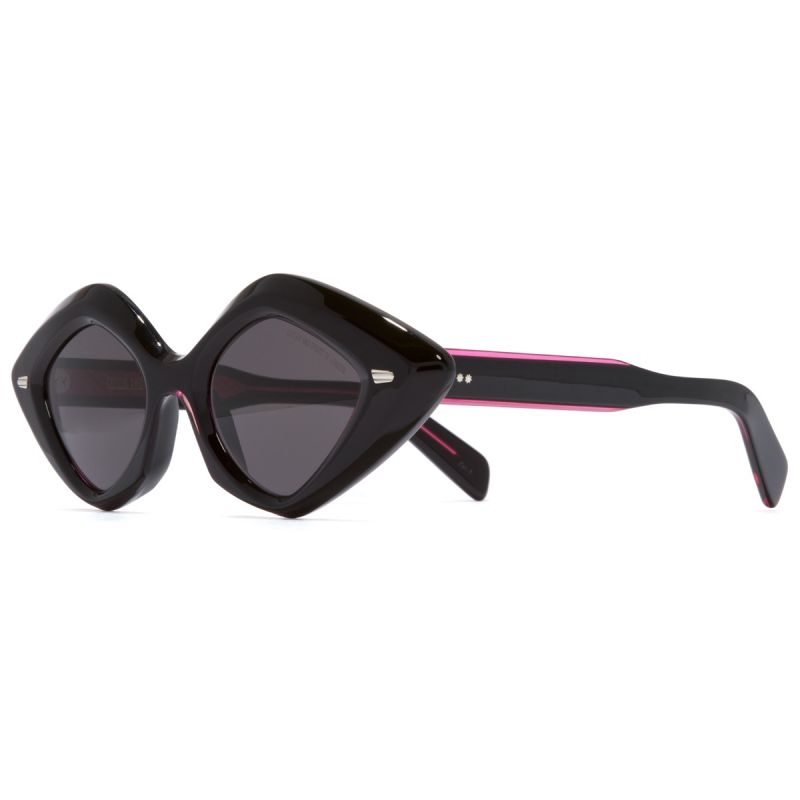 9126 Oversize Sunglasses-Black on Pink