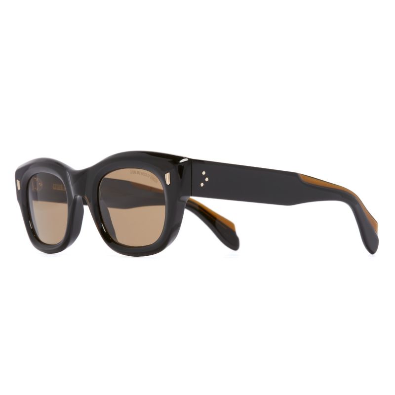 9261 Cat Eye Sunglasses Olive on Black