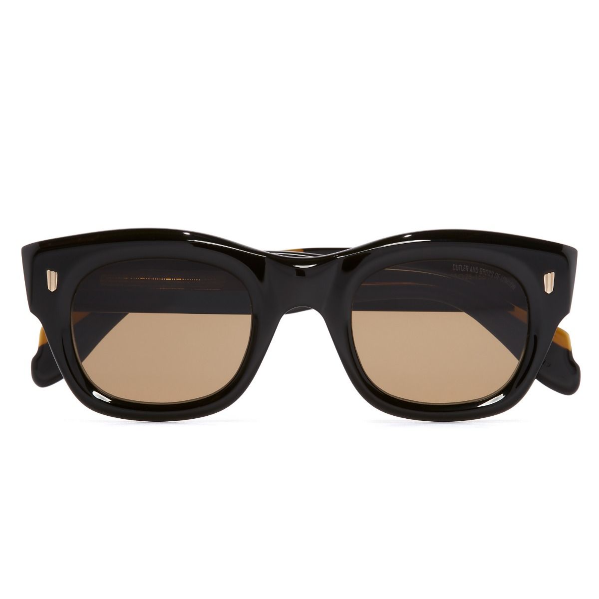 9261 Cat Eye Sunglasses-Olive on Black