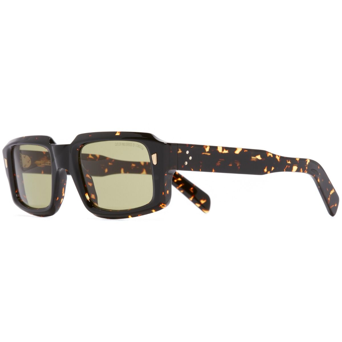 9495 Rectangle Sunglasses-Black on Havana