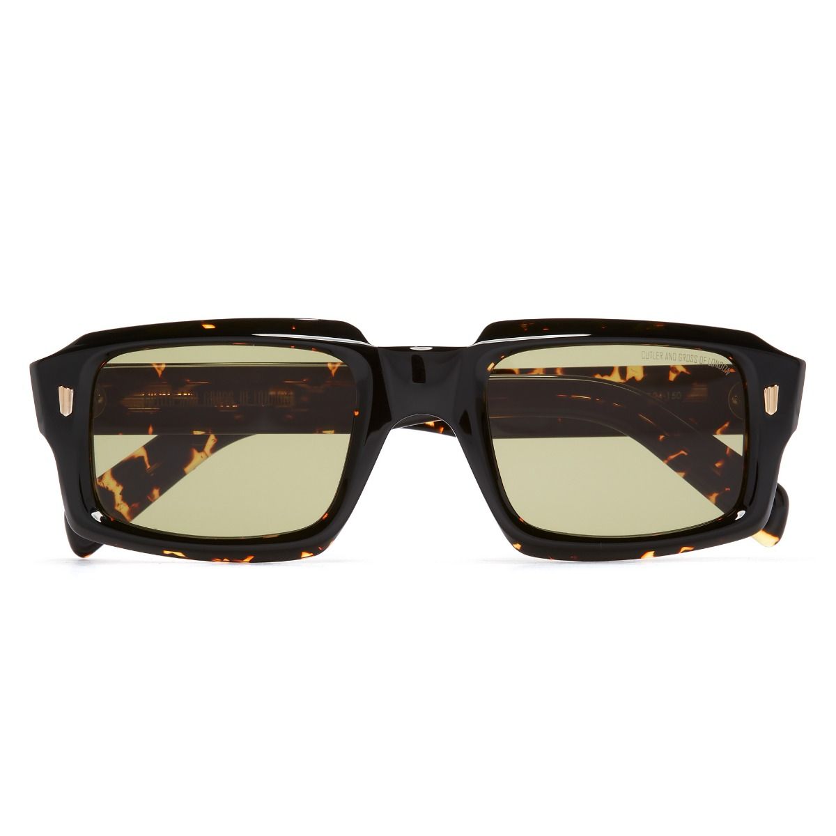 9495 Rectangle Sunglasses-Black on Havana