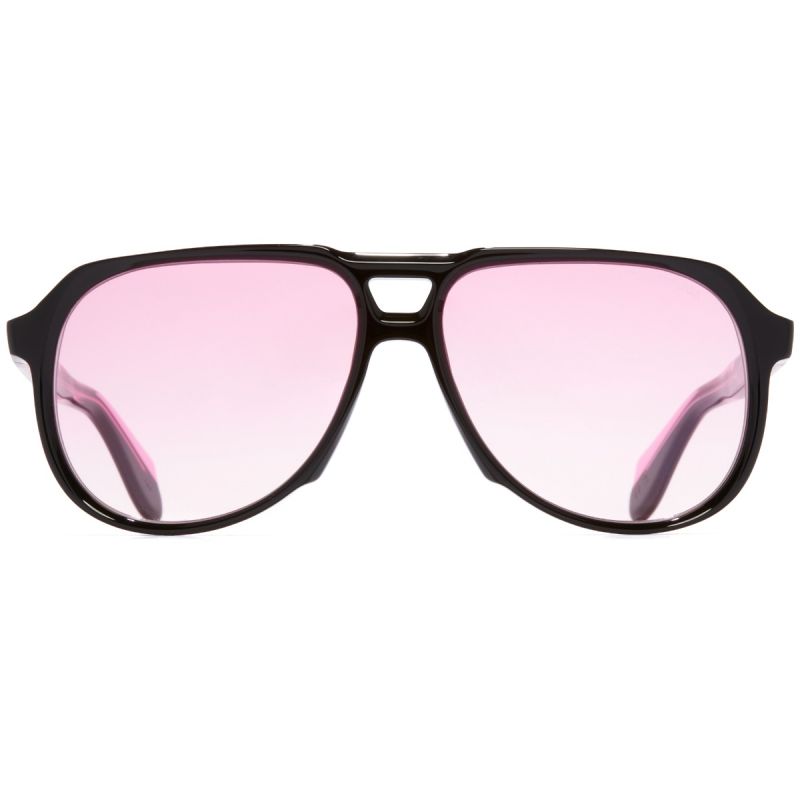 9782 Aviator Sunglasses-Black on Pink