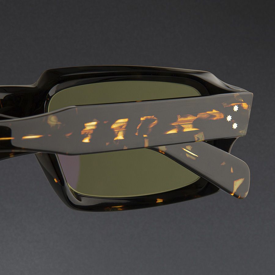 9495 Rectangle Sunglasses-Black on Havana