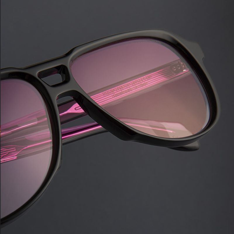 9782 Aviator Sunglasses-Black on Pink