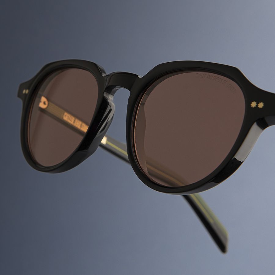 GR06 Round Sunglasses-Black